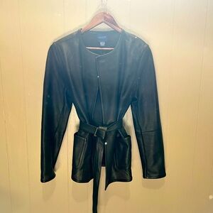 Doncaster mesh leather jacket.